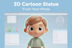 cute 3d cartoon character artist