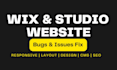 fix wix website bugs or layout, responsive, wix studio issue or seo cms issues