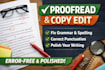 proofread and edit your document or website