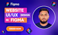 design modern website UI UX in figma