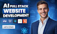 custom ai website development full stack developer front end backend developer