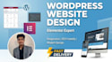 create a responsive wordpress website design with elementor