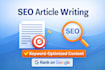 write SEO friendly blog articles