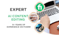 rewrite, edit and humanize chatgpt or ai generated content