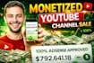 provide a adsense approved monetized youtube channel