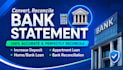 changing in bank statement for loan , business loan into editable format