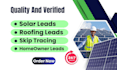 provide solar leads, skip tracing, and homeowner leads with contact info