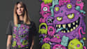 custom cartoon mascot illustrations tshirt design