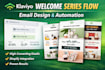create a high converting klaviyo welcome series flow with email design