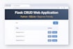build a simple python flask crud web application