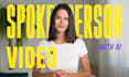 create a green screen spokesperson video with any background