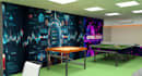 render 3d break room,game zone layout,furniture styling,cgi commercial interior