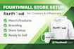 set up and design your fourthwall merch store for creators