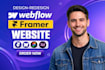 design webflow website, developer, landing page, figma to webflow , to framer
