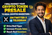 market your crypto token presale using twitter and telegram