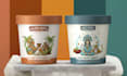 design premium ice cream packaging box or tub label