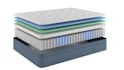 create mattress, duvet, pillow 3d rendering, exploded view