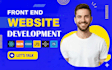 do website development as front end developer
