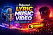 make professional stylish lyric music video in 5 hours