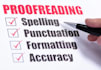 proofread and edit english content