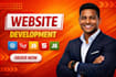 full stack web developer as website development backend and frontend