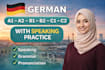 train you to speak german language confidently a1 to c2