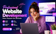 build custom website development, front developer , full stack developer