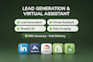 do lead generation, data entry, VA, shopify VA