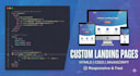 do a professional landing page using HTML