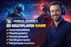develop your 3d multiplayer game in unreal engine 5 with advanced graphics