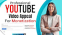 professionally fix youtube adsense and monetization issues