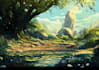 fantasy landscapes, illustration, environment