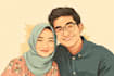 paint custom couple portrait for you