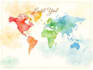 do custom watercolor wedding map