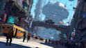 create a science fiction city, cyberpunk concept
