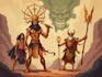 make characters desing prehispnic and mythology