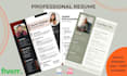 design a professional resume and CV using canva