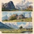 illustrate environments, landscapes, board game, concept art