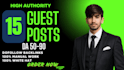 do high authority SEO guest posting with permanent backlinks