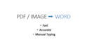 fast and accurate typing services