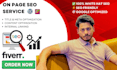 do complete on page SEO to optimize your website