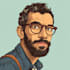 draw cartoon vector portrait with your face