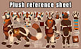 design custom plushie reference sheet stuffed animal character ych tech pack