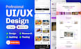 do figma website design, website ui ux design, ui ux design