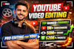 video editing for youtube videos, podcasts, ads and more