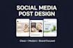 design instagram and facebook posts for your brand