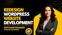 redesign website in wordpress or redesign wordpress website