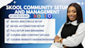 skool community setup skool online community course skool community manager