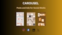 design facebook and instagram carousel ads and posts