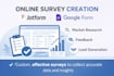 create online survey using jotform, google form survey and fill online survey